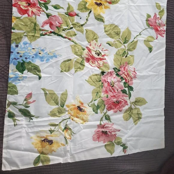 Pottery Barn Cream Peony Flower Standard Sham - Picture 2 of 2